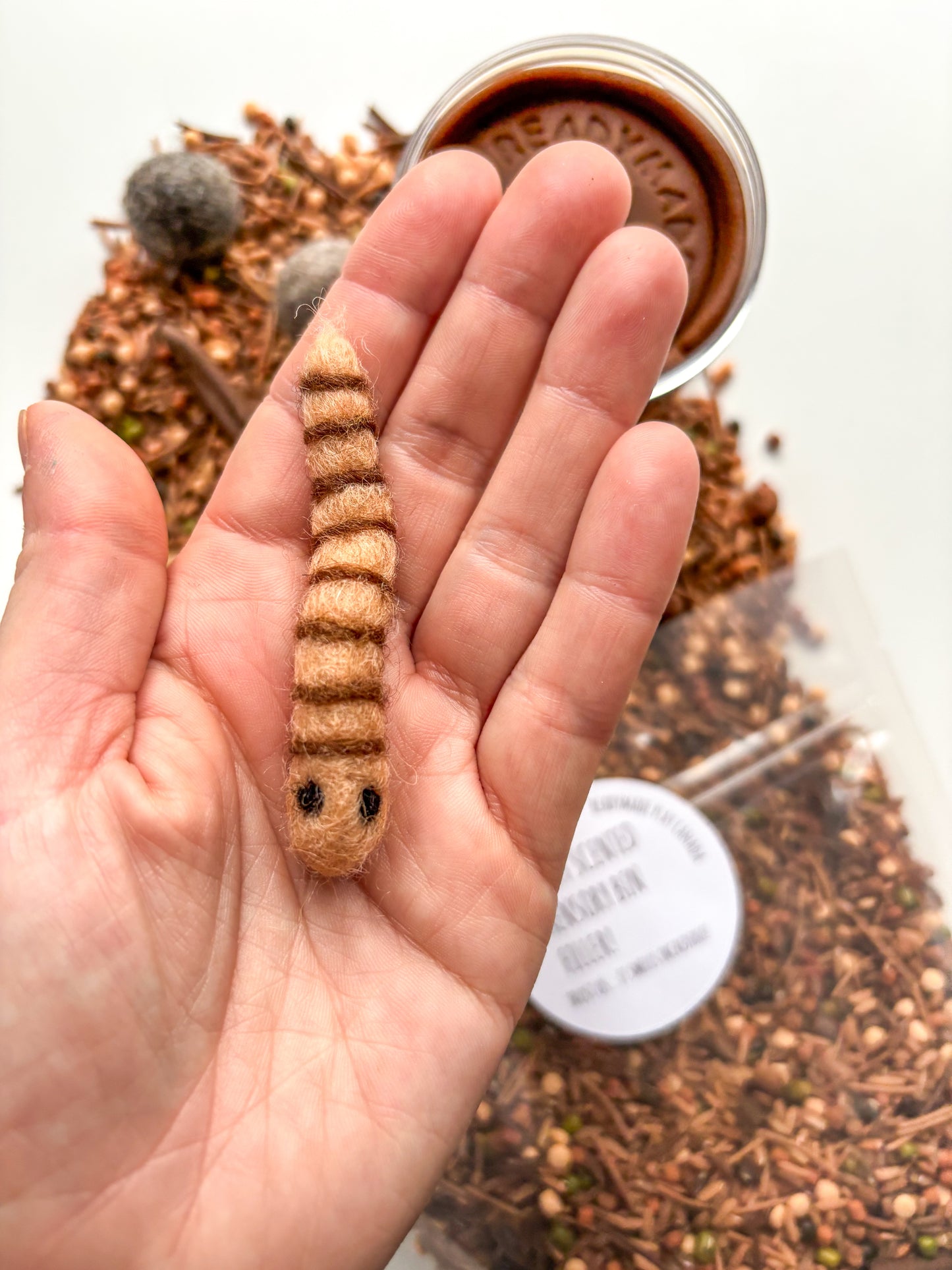 Worms love Dirt! Scented Sensory Bin Filler