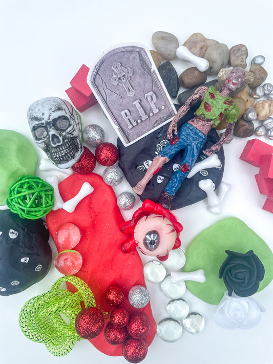 Extra Creepy Zombie Playdough Kit