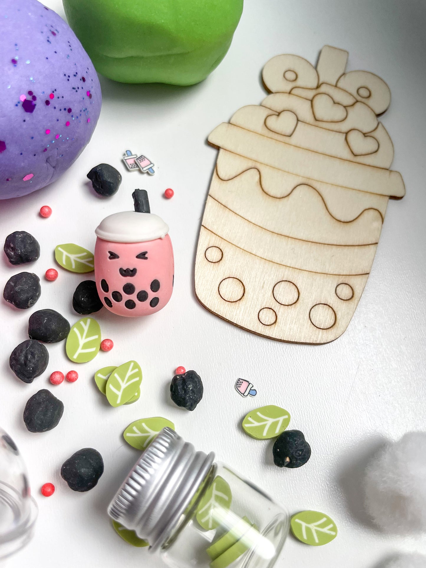 Bubble Tea Scented Playdough Kit