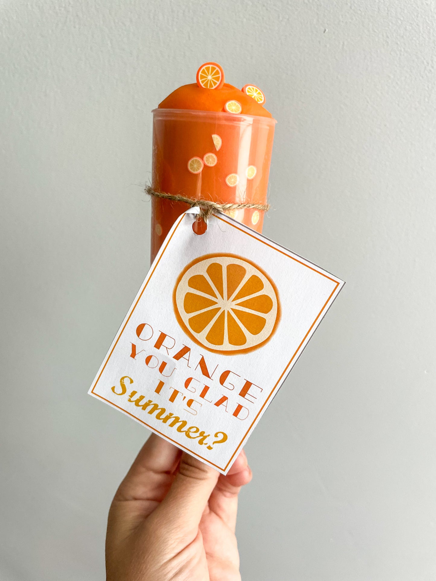 Orange You Glad It’s Summer? Scented Playdough Push Pop