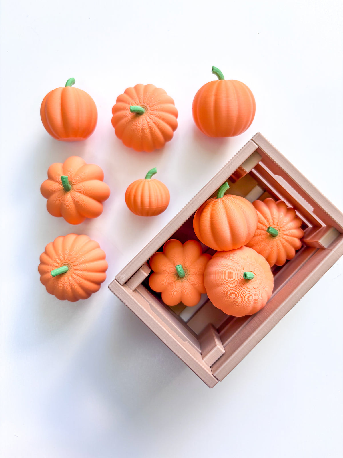 Adorable Crate of Pumpkins