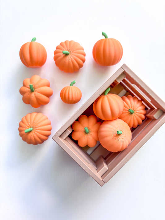 Adorable Crate of Pumpkins