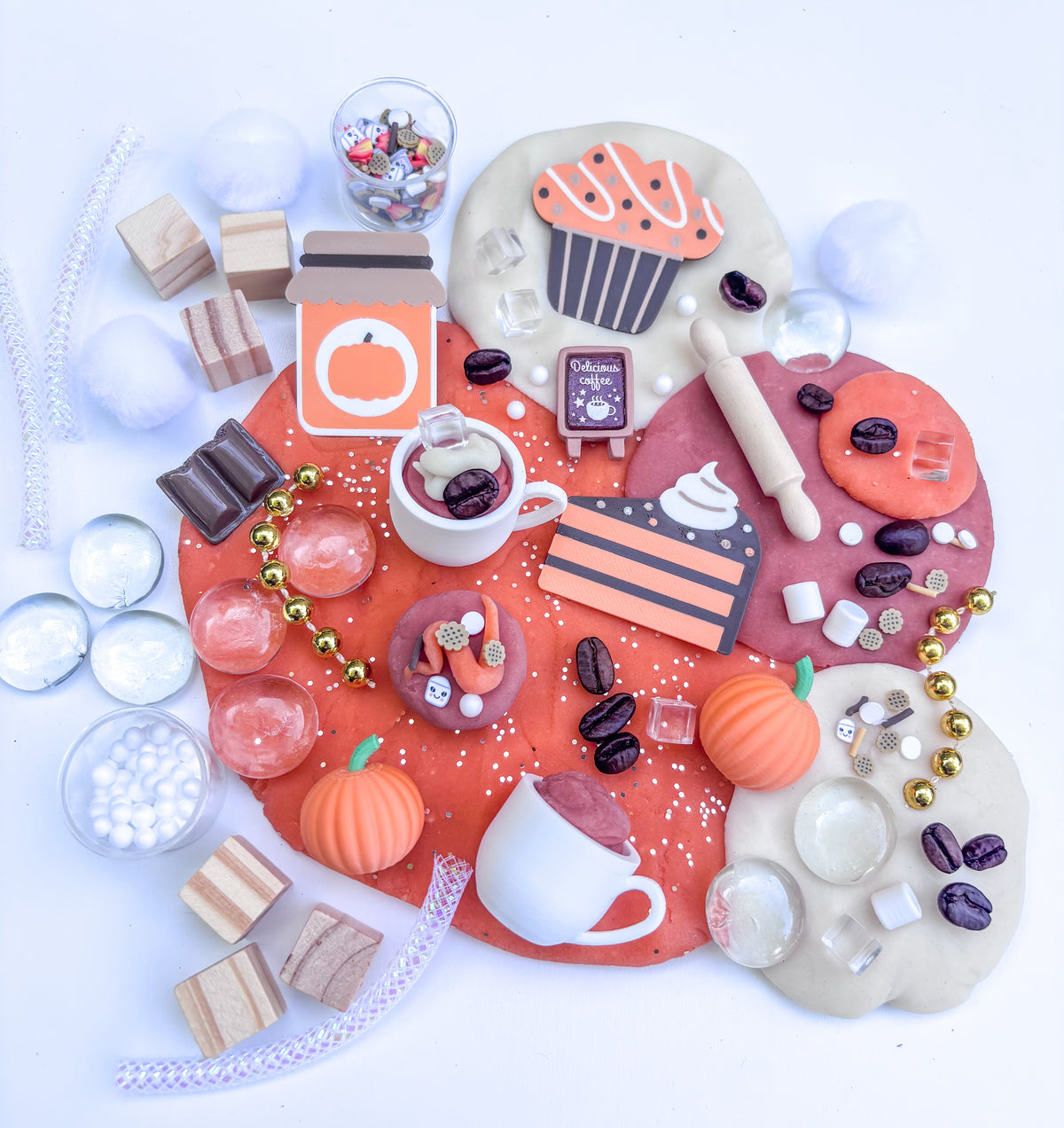 Pumpkin Spice Treats & Lattes Playdough Kit