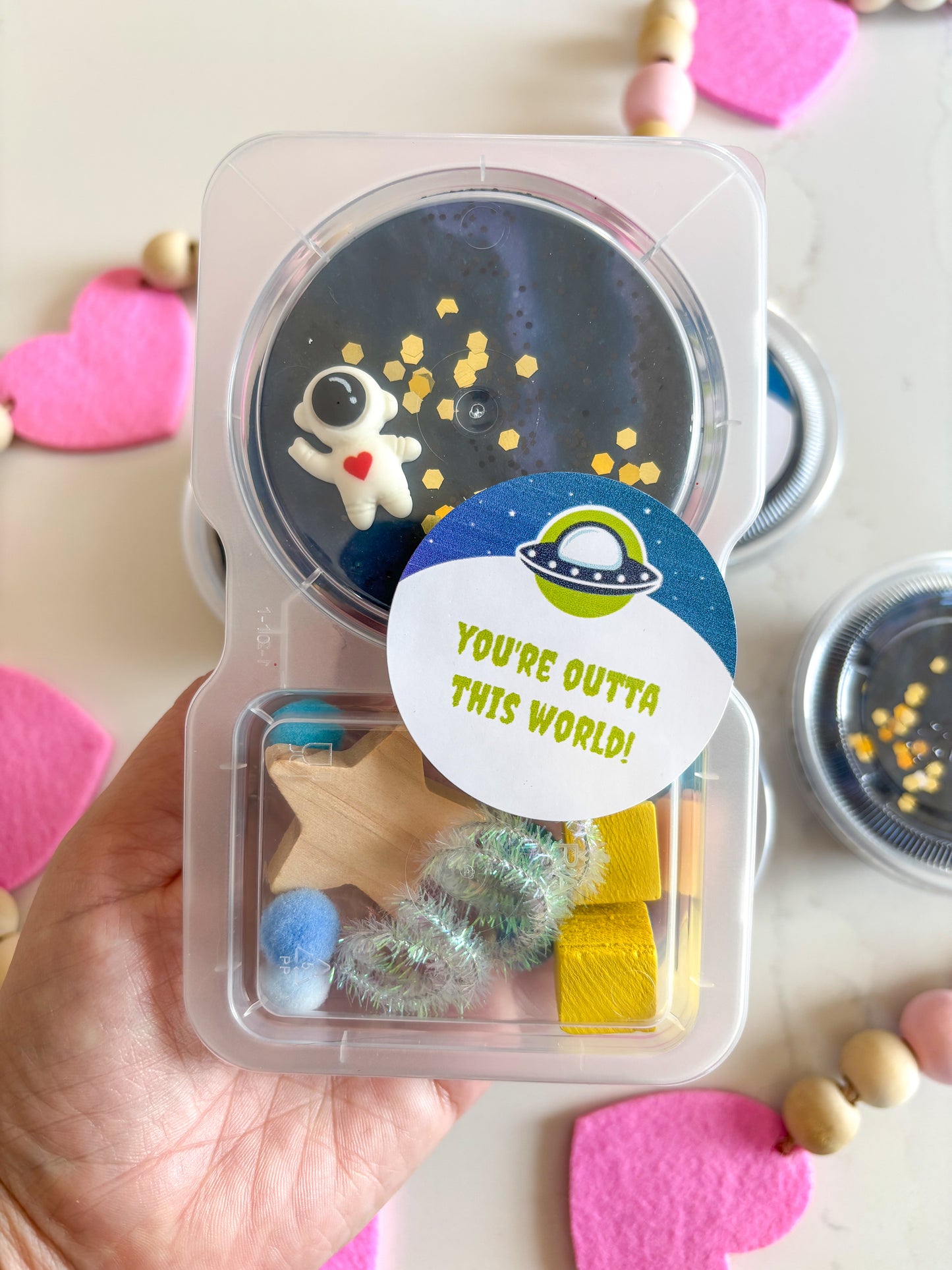 Outta this world- playdough to go favours